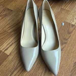 Cole Haan Nude Patent Pumps